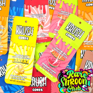Krush Cones 1g Squeeze & Pop Flavor Blast Pre-Rolls **BANANA**